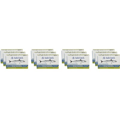 SafeCatch Wild Mackerel in Olive Oil - Case of 12 - 4 oz