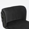 CAVINAS 25"-33"Swivel Bar Stools with Back Tufted,Set of 2,Upholstery Counter Height Barstools with Footrest,Adjustable Seat Height,PU Leather - 3 of 4