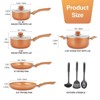 Itopfox Ultra Nonstick 11-Piece Cookware Set with Ceramic Coating, Stay Cool Handles & Nylon Utensils, Gas/Induction Compatible, PFOA Free - 2 of 4