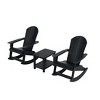 WestinTrends 3-Piece Outdoor Patio Adirondack Rocking Chair with Side Table Set - 3 of 3