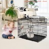 Portable Pet Cage for Small Animals - 47x30x31.9in Thickened Steel Rabbit Cage w/ Slide-Out Tray, Removable Travel Cage - 3 of 4