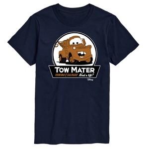 Men's - Cars - Tow Mater Need A Lift Sign Short Sleeve Graphic T-Shirt - 1 of 4
