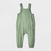 Baby Boys' Cargo Dungaree Romper - Cat & Jack™ Green - 2 of 4