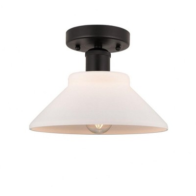 Orwell - 1 Light Semi-Flush Mount In Industrial Style-7.75 Inches Tall and 8.38 Inches Wide