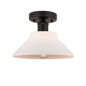 Orwell - 1 Light Semi-Flush Mount In Industrial Style-7.75 Inches Tall and 8.38 Inches Wide - 1 of 1