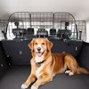 VEVOR Dog Car Barrier, 38.5"-61.6" Adjustable Car Divider for Trunk Cargo Area,Universal-Fit Back Seat Heavy-Duty Wire Mesh Dogs Separator Net, Black - 2 of 4