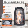 VEVOR Compact Portable Steam Sauna Tent, 1200 Watt Sauna Blanket with Chair & Storage Bag, Time & Temperature Remote Control, Black - 4 of 4