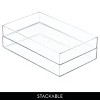 iDesign Set of 4 Makeup Drawer Organizer Trays for Vanity - Clear - 4 of 4