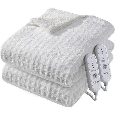 Heated Blanket Electric Blanket Throw, Soft Washable Electric Blanket, Flannel Heating Blanket for Bedding, With 5 Heat Settings