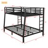 VYNXARIA Black Metal Full XL and Queen Size Bunk Beds for Teens and Adults, Space - Saving Design - 4 of 4