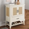 Buffet Cabinet, Rattan Sideboard, Storage Cabinet with Door and Drawer, Modern Accent Cabinet - 4 of 4