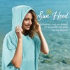 Tirrinia Hooded Beach Towel for Women Men, Surf Cape Changing Towel with Hood, Microfiber Wetsuit Changing Robe, Oversized Fit Most - 4 of 4