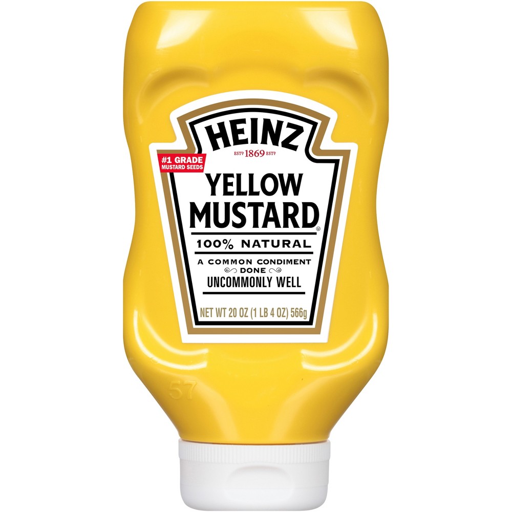 UPC 013000002189 product image for Heinz Yellow Mustard 20 oz | upcitemdb.com