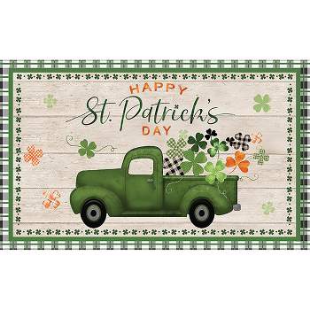 St. Pat's Pickup Holiday Doormat Indoor Outdoor 30" x 18" Briarwood Lane