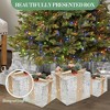 CuisinSmart 3 Pcs Christmas Lighted Gift Boxes, Pre-Lit Gift Present Boxes with Ribbons & Bows, Light Up Xmas Ornaments for Christmas Tree Yard Lawn - 4 of 4