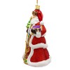 Kurt Adler 7-Inch Bellissimo Glass Red Santa Ornament - 4 of 4
