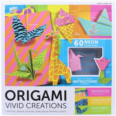 Anker Play Origami Vivid Creations Crafting Kit | 60 Neon Sheets