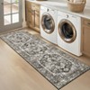 Vintage Medallion Area Rug Machine Washable Rug - 2 of 4