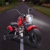 Kids Electric Dirt Bike, 36V Powered Ride On Motorcycle, 350W Torque Motorbike w/Training Wheel, Leather Seat, Music, LED Headlight for Boys Girls - 3 of 4