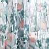 2pk 38"x84" Sheer Zuri Flora Curtain Panels Blue/Coral - Lush Décor - 3 of 4
