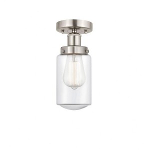 Dover - 1 Light Semi-Flush Mount In Industrial Style-8.25 Inches Tall and 6.5 Inches Wide - 1 of 1