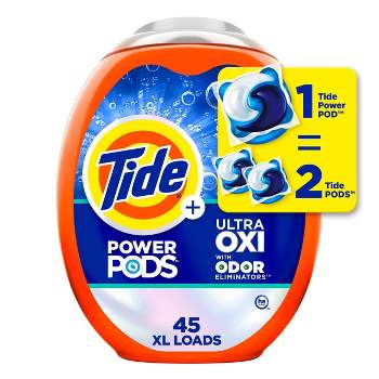 Tide Ultra Oxi Power Pods HE with Odor Eliminators for Visible and Invisible Dirt Laundry Detergent Soap Pacs