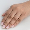 Pompeii3 1/4ct Diamond Wedding Ring 10k Rose Gold - 4 of 4
