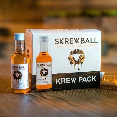 Skrewball Peanut Butter Whiskey Krewpack - 8pk/50ml Bottles