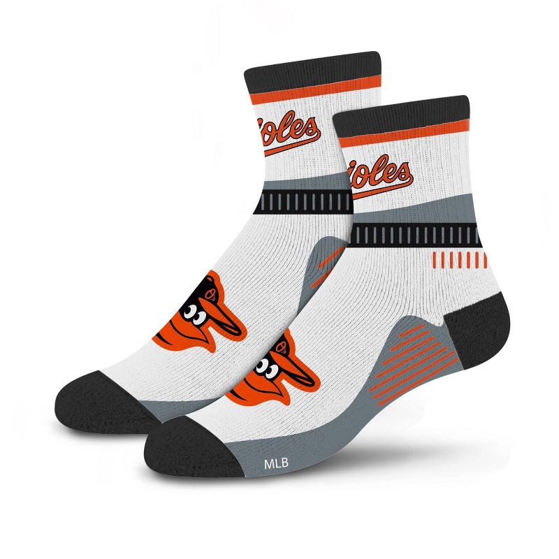 MLB Baltimore Orioles Large Quarter Socks, 2 of 5