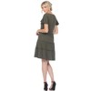 Women's Short Sleeve V-neck and Ruffle Sleeve Tiered Dress - White Mark - 4 of 4