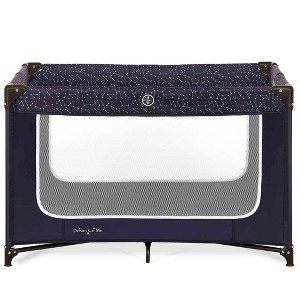 Dream On Me Emily Rose Deluxe Playard in Galaxy Blue - 1 of 4