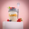 JoyJolt Dawn Overnight Oats Glass Containers with Spoon - 2 of 4