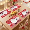 REGALWOVEN Red Pink Love Hearts Placemats Set of 6, Happy Valentine's Day Dining Table Place Mats Home Kitchen Decor - 3 of 4