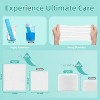 50 Count Face Towels, 10"×12" Disposable Face Towel, Face Towelettes XL, Ultra Soft Makeup Remover Dry Wipes - 3 of 4