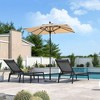 PURPLE LEAF Patio Umbrella Outdoor Table Umbrella Aluminum Frame Market Umbrella Sun Umbrella with 8 Sturdy Ribs - 2 of 4
