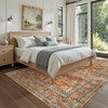 Machine Washable Boho Area Rug - Ultra-Thin Low Pile Carpet, Lightweight Indoor Rug, Non Slip Floral Rug for Living Room, Bedroom, Dining Room - 2 of 4