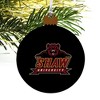 Shaw University Primary Logo Wood Christmas Tree Holiday Ornament - 4 of 4