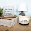 Pavilion Gift Company - Do It Yourself - 5" x 5" Wood Framed Glass Plaque - Wall Sign Panels - 3 of 4