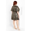 Women's Plus Size Frida Sparkle Dress - gold | CITY CHIC - 3 of 4