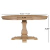 Christopher Knight Home Castner Rustic Wood Expandable Oval Dining Table - 3 of 4