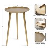 Kate and Laurel Alessia Round Metal Side Table, 15x15x22, Gold - 2 of 4