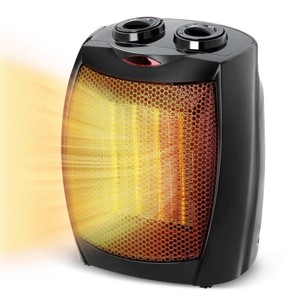 Kismile Electric Space Heater, Portable Heaters for Indoor Use, Engineered for Small Rooms or Offices, Dual Heating modes 750W/1500W - 1 of 4