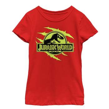 Girl's Jurassic World Logo Claw Marks T-Shirt
