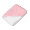 Honest Baby 2pc Hooded Towels - Pink - image 3 of 4