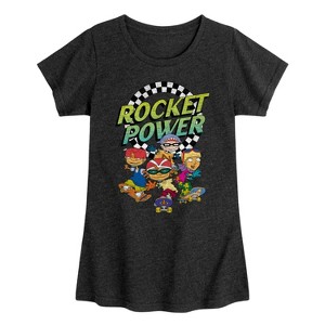 Girls' - Rocket Power - Finish Line Fitted Short Sleeve Graphic T-Shirt - 1 of 4