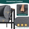 Whisen 4-Piece Outdoor Loveseat Set with Waterproof Cushions & Iron-Wood Frame - 4 of 4