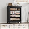 Nasitip 4 Drawer Dresser for Bedroom, 34.8" Tall Vertical Drawer Dresser with Large Storage,Wooden Closet Chest for Bedroom,Living Room - 4 of 4