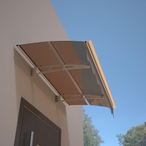 Sapphtopaz Window Awning Door Canopy Exterior 59" x 34" Awnings for Doors Polycarbonate Aluminum Alloy with Valance - 1 of 4