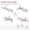 Plastic 7 Ft Christmas Tree, Unlit Artificial Christmas Tree With 818 Tips, Slender Douglas Fir Christmas Tree With Realistic Branches - 3 of 4
