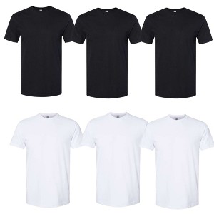 EG PRO 6 Pack Men Women Undershirts T-Shirt Tees Soft Style CVC - 1 of 4
